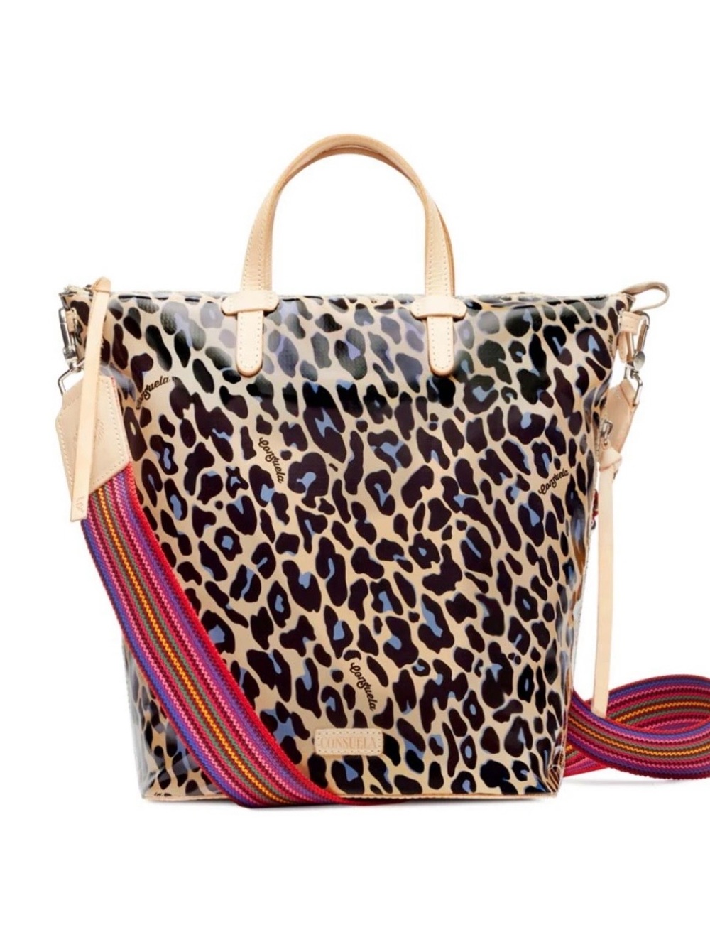 Blue Jag Sling by Consuela Crossbody Bag Zip Silver + Detach Strap Pouch